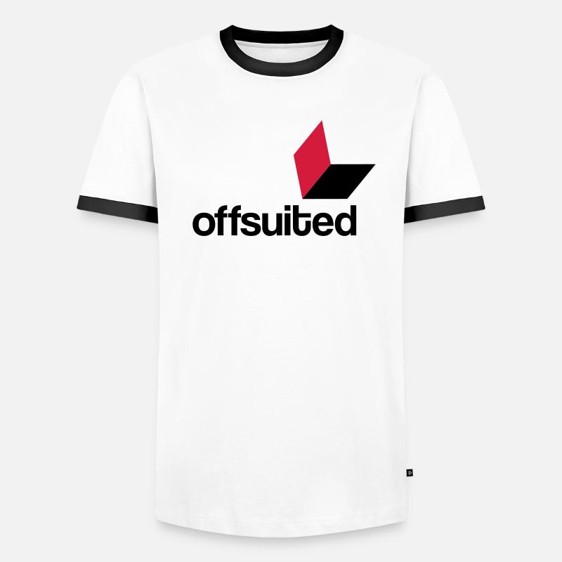 offsuited logo schwarz Männer Kontrast-T-Shirt