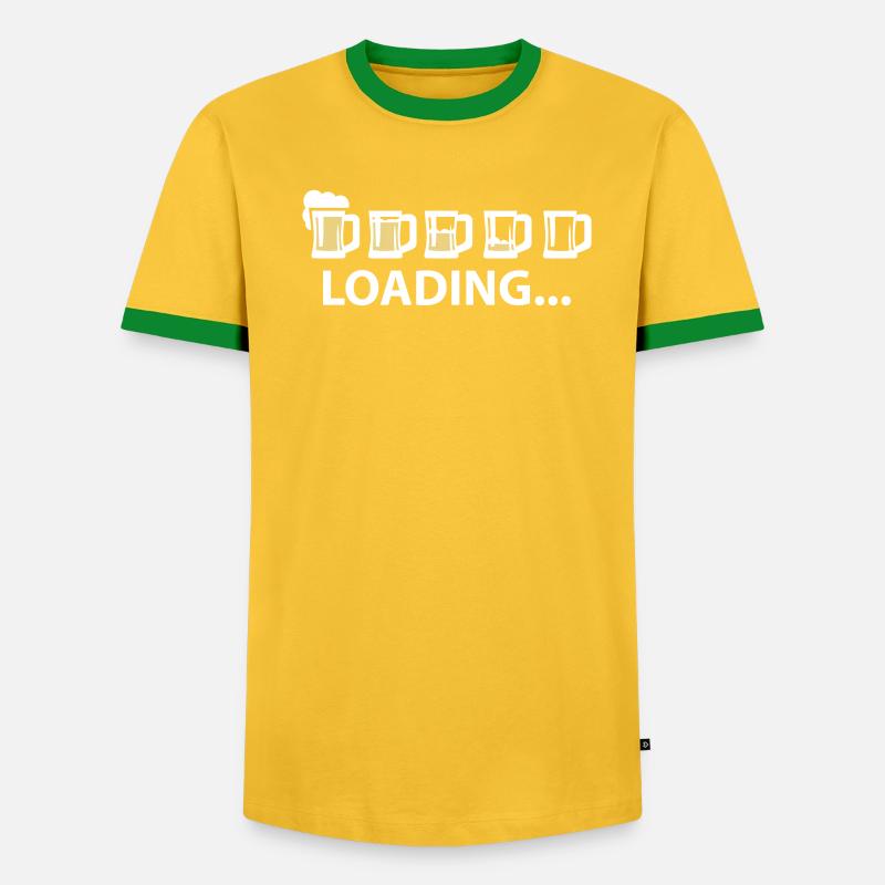 Drunk Loading Beer - Männer Kontrast-T-Shirt - undefined