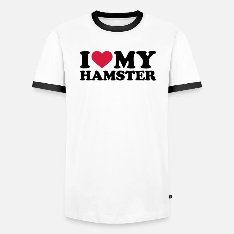 Hamster Männer Kontrast-T-Shirt