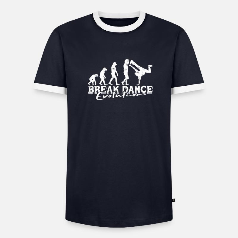 Break Dance Evolution - tumbling - Men's Ringer Shirt - undefined