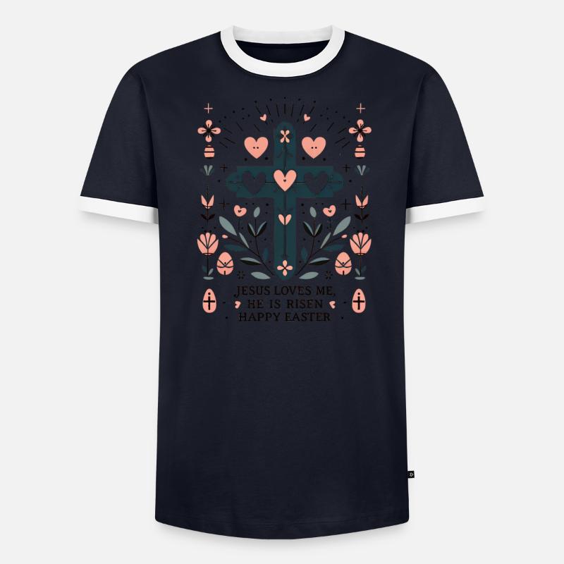 Croix de Pâques Bloom T-shirt contrasté Homme