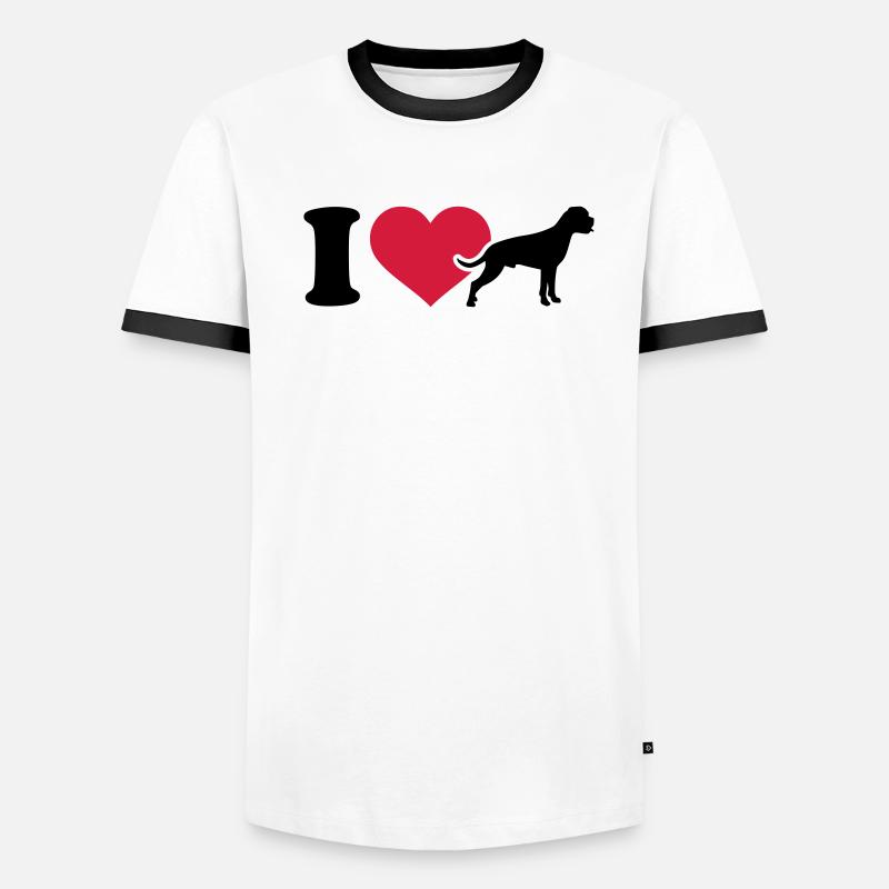 Boxer Männer Kontrast-T-Shirt