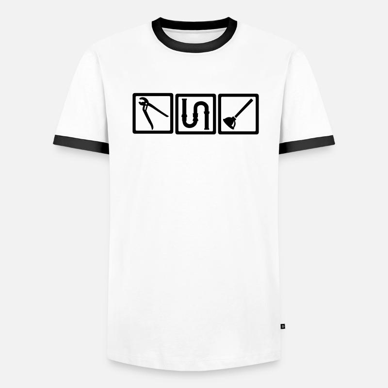 Klempner Männer Kontrast-T-Shirt