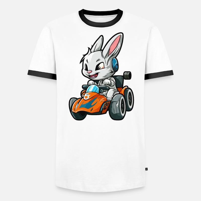 Course de lapins T-shirt contrasté Homme