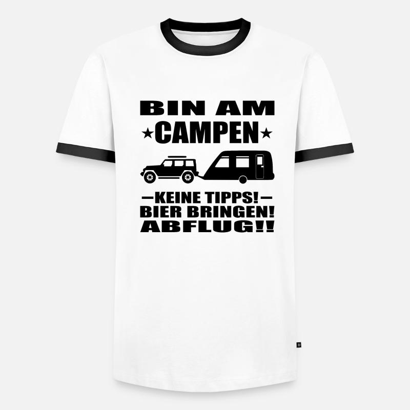 Camping Männer Kontrast-T-Shirt