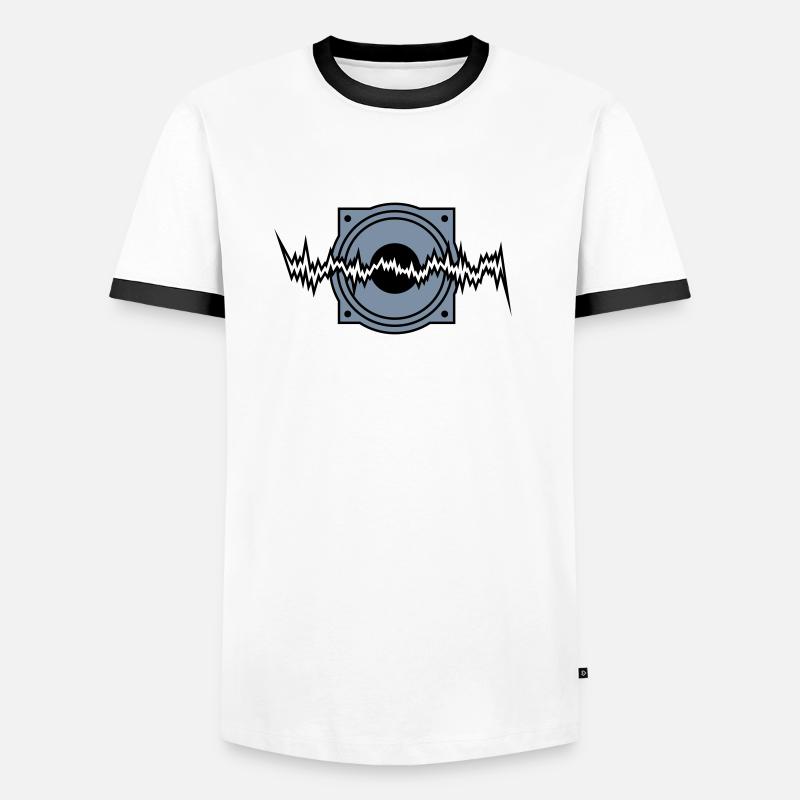 woofer basse techno rythme sonore de boîte à T-shirt contrasté Homme
