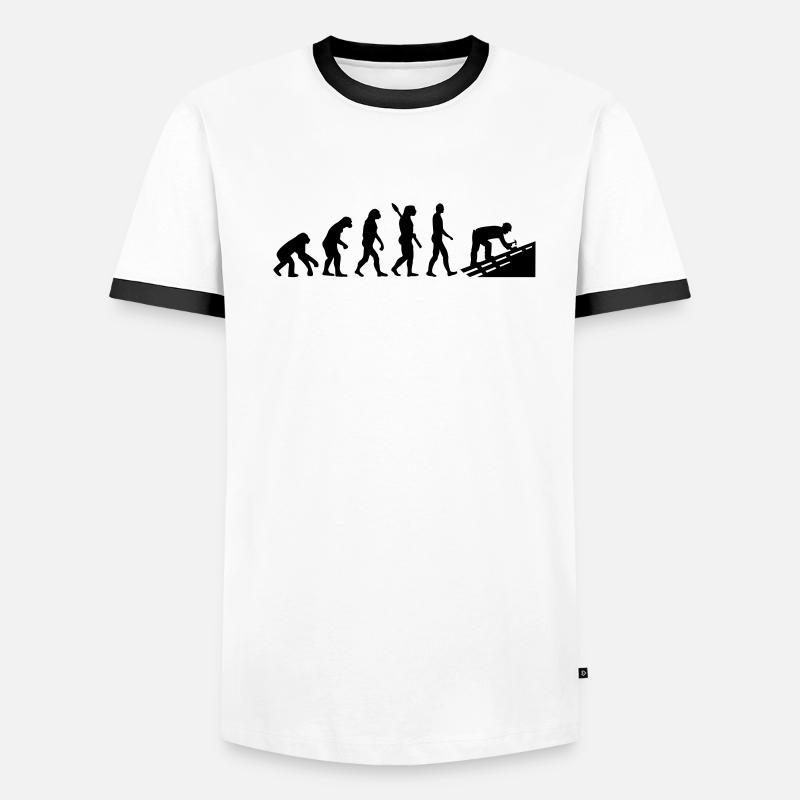 Dachdecker Männer Kontrast-T-Shirt