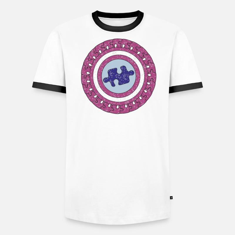 AUTISME PUZZLE T-shirt contrasté Homme