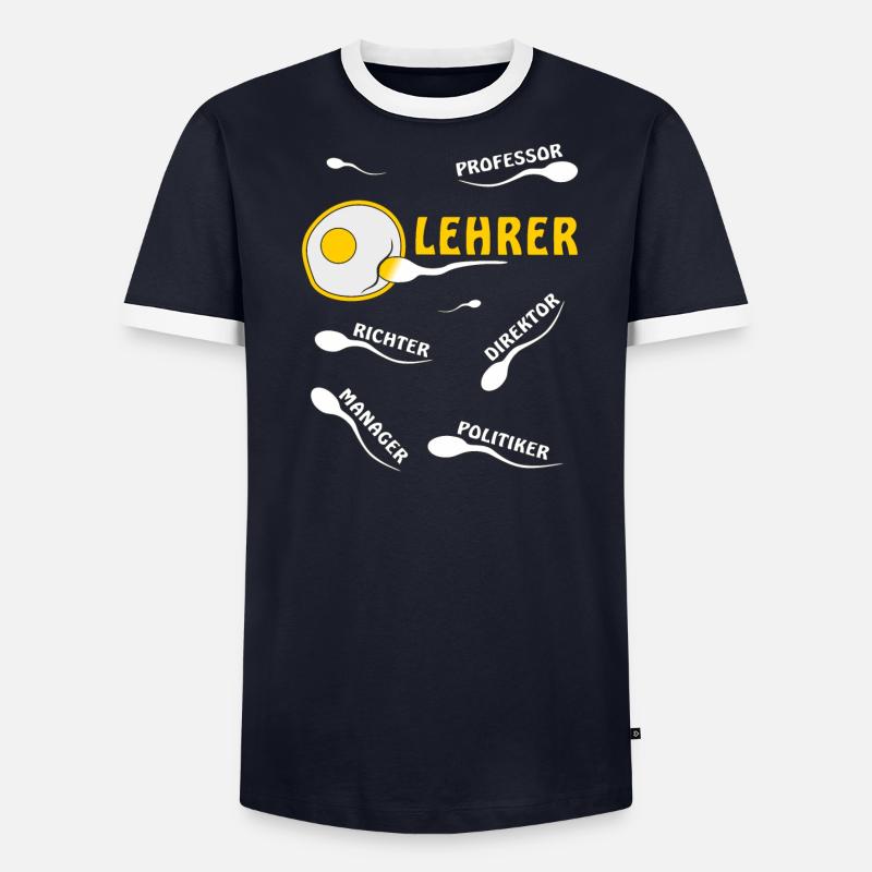 LEHRER Männer Kontrast-T-Shirt