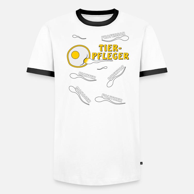 TIERPFLEGER Männer Kontrast-T-Shirt