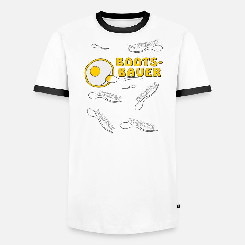 BOOTSBAUER Männer Kontrast-T-Shirt