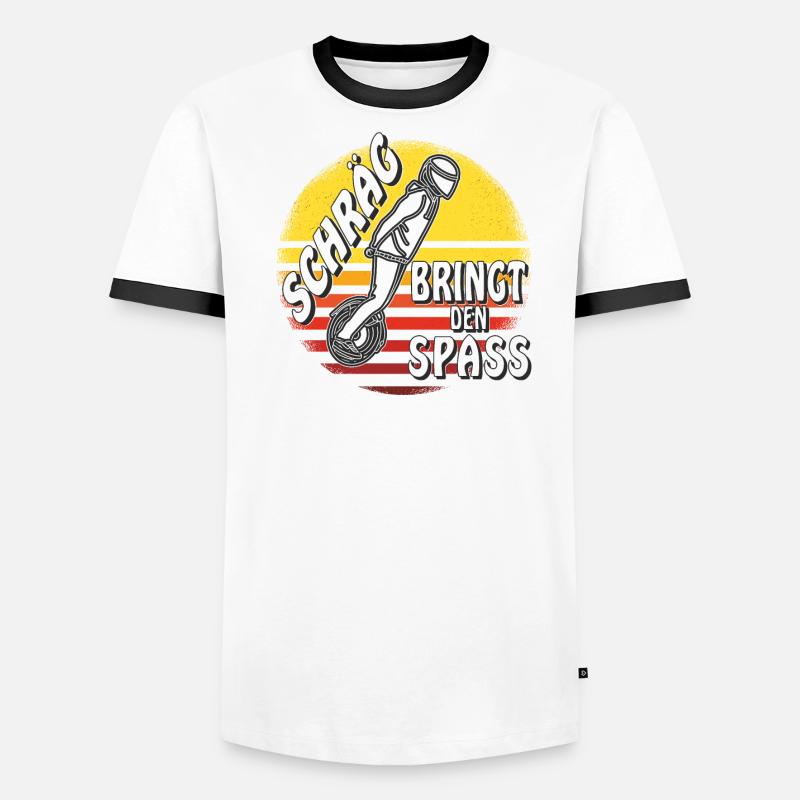 MANN EINRAD SCHRÄG BRINGT DEN SPASS Männer Kontrast-T-Shirt