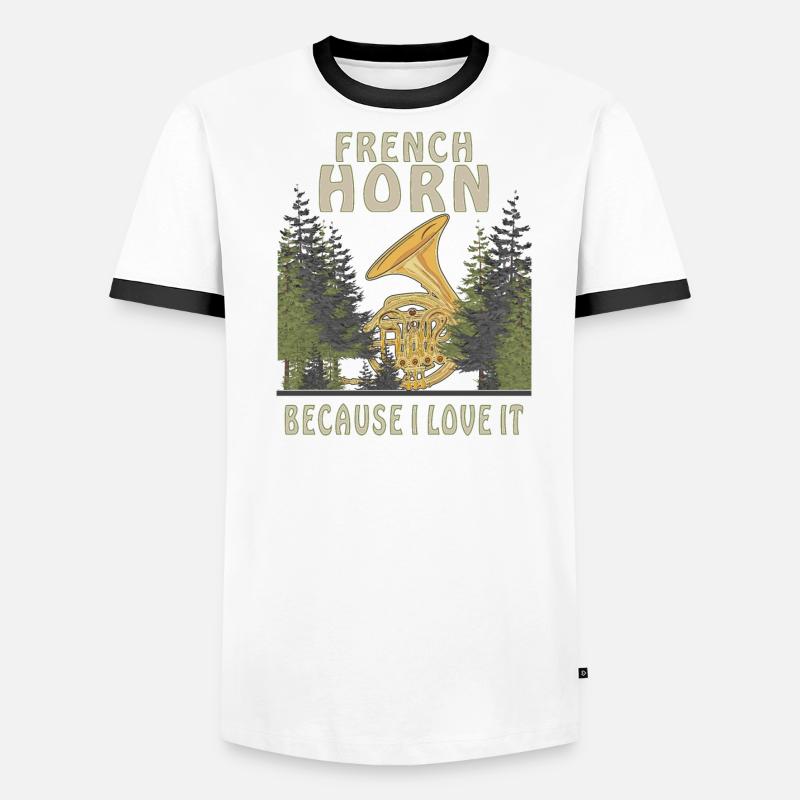 LE COR FRANÇAIS PARCE QUE J’ADORE ÇA T-shirt contrasté Homme