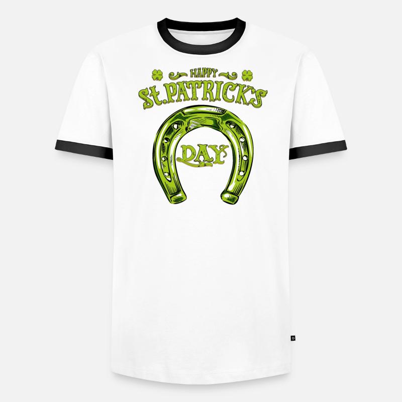 FER À CHEVAL DE LA SAINT-PATRICK T-shirt contrasté Homme
