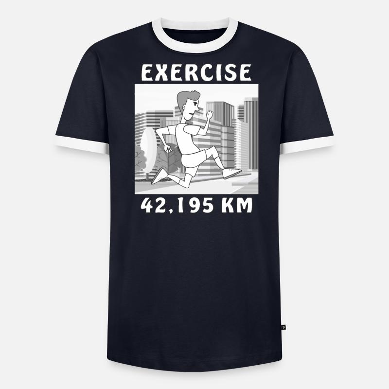 EXERCISE LÄUFER Männer Kontrast-T-Shirt