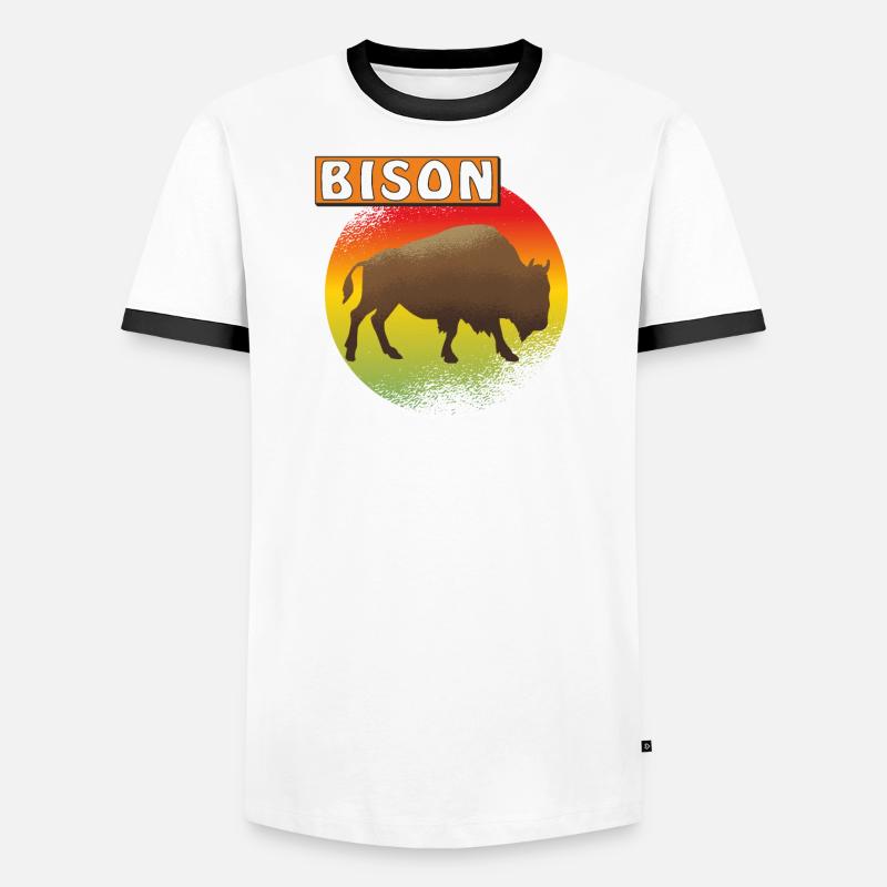 BISON T-shirt contrasté Homme
