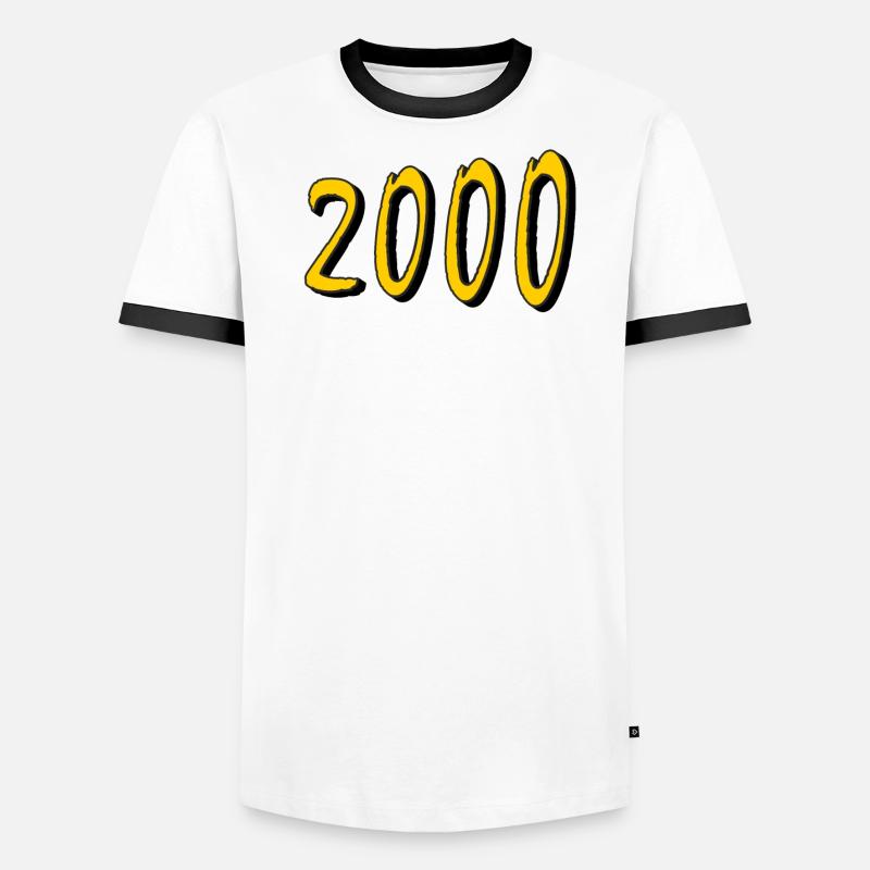 ANNÉE D’ANNIVERSAIRE 2000 T-shirt contrasté Homme
