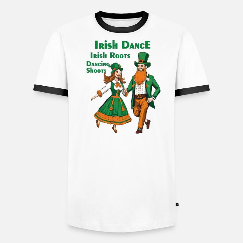 IRISH DANCE IRISH ROOTS DANCING SHOOTS Men's Ringer Shirt
