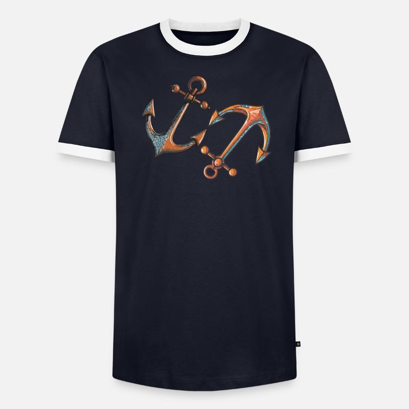 ANCRE DE NAVIRE T-shirt contrasté Homme
