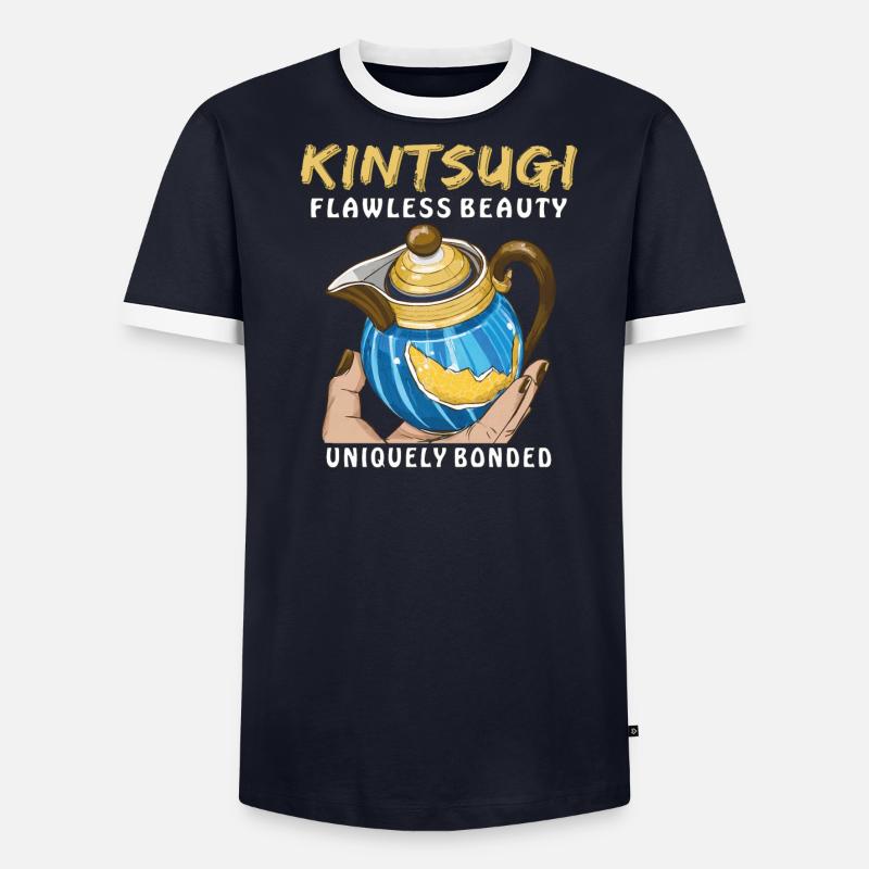 KINTSUGI UNE BEAUTÉ SANS FAILLE LIÉE DE MANIÈRE UNIQUE T-shirt contrasté Homme