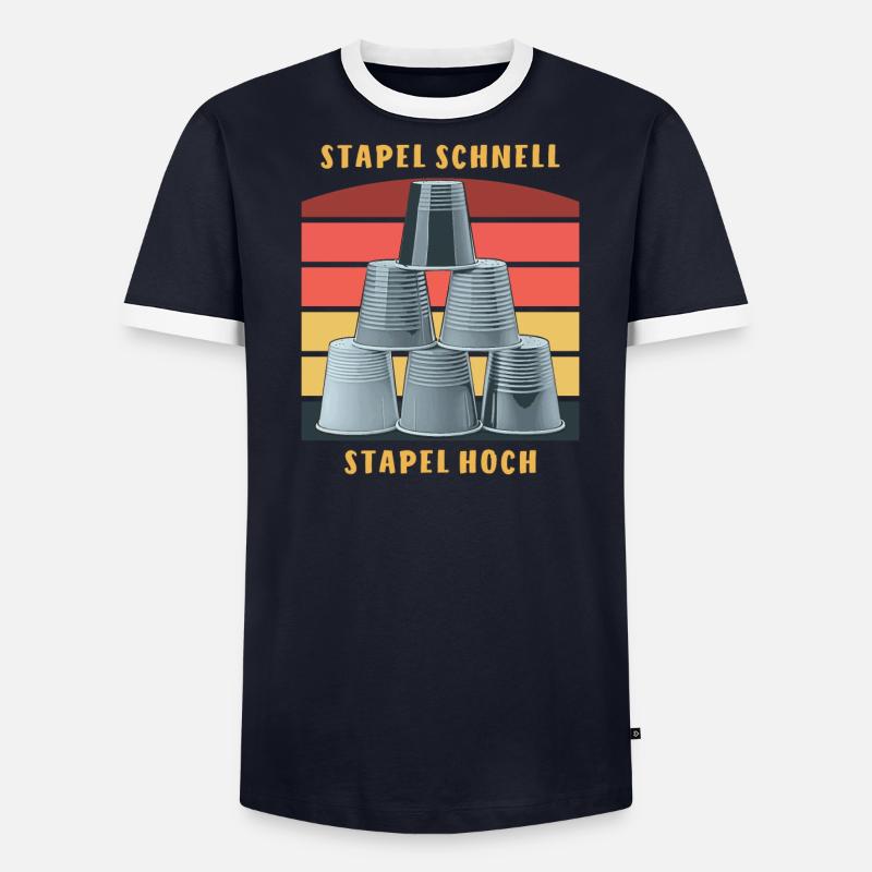 STACKING STACK FAST STACK UP - Men's Ringer Shirt - undefined