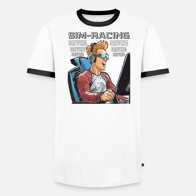 SIMULATION DE COURSE CONDUITE CONDUITE T-shirt contrasté Homme