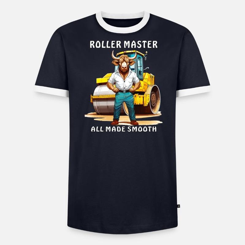 ROLLER MASTER ALL MADE SMOOTH - Männer Kontrast-T-Shirt - undefined