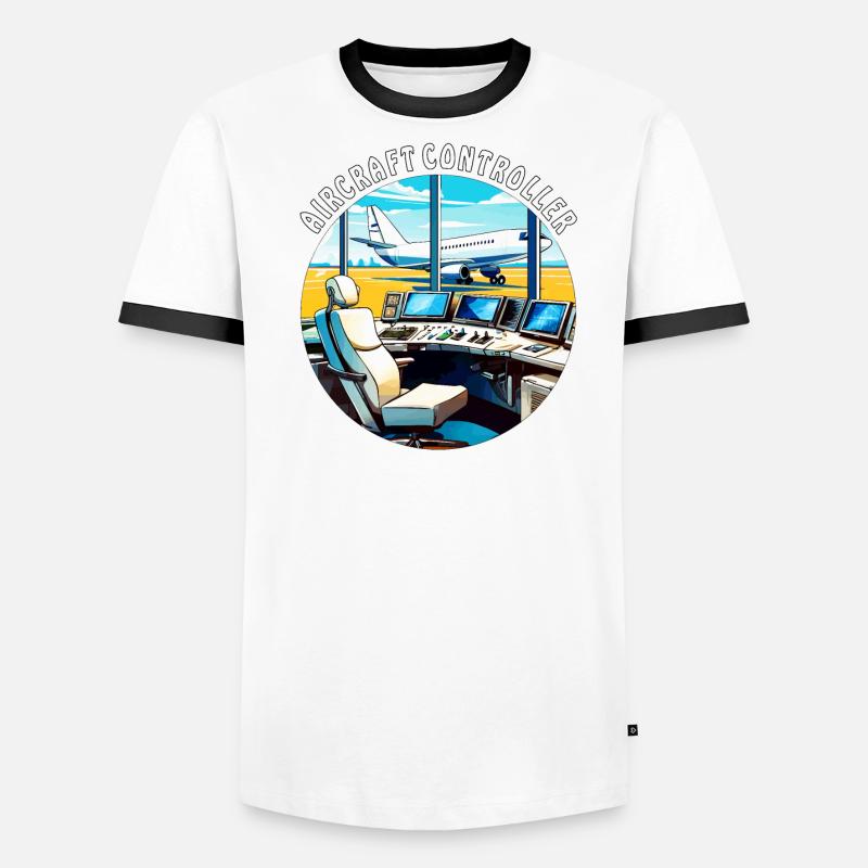AIRCRAFT CONTROLLER Männer Kontrast-T-Shirt