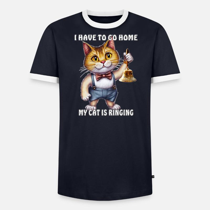 MON CHAT SONNE T-shirt contrasté Homme
