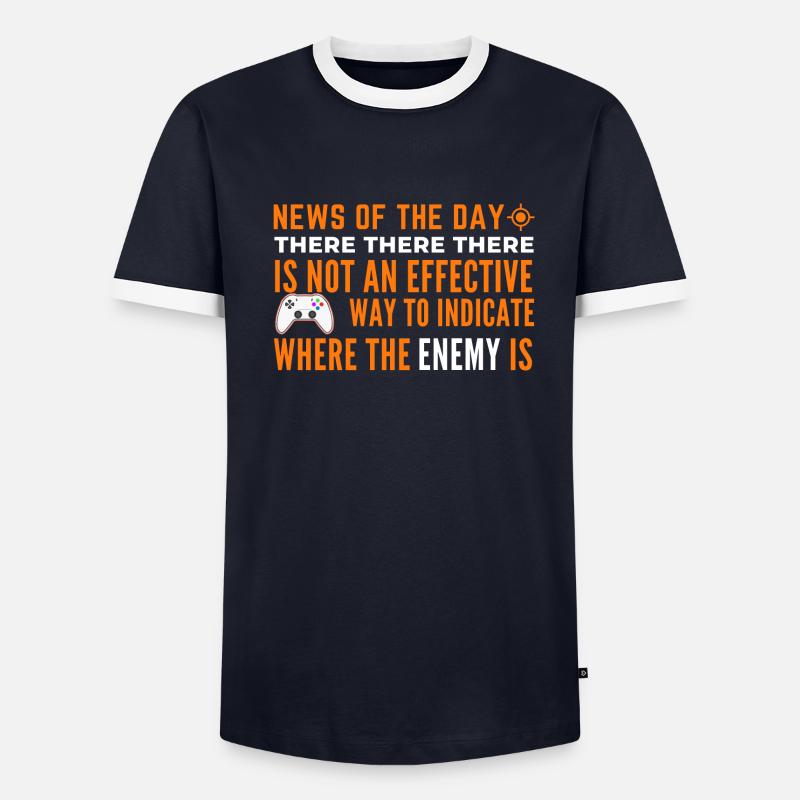 Indication pour trouver l’ennemi T-shirt contrasté Homme