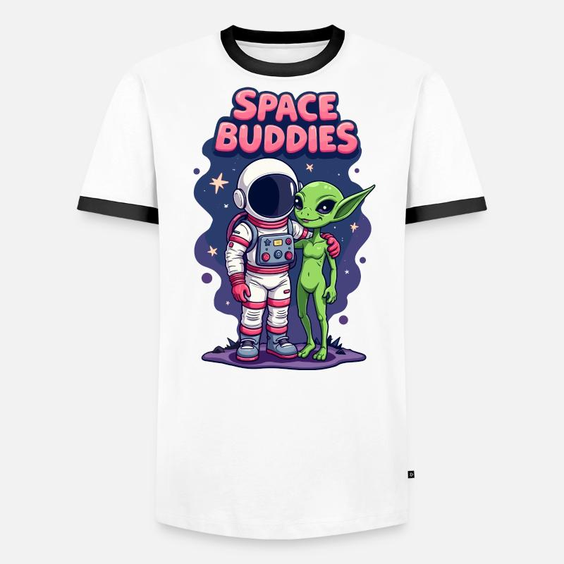Copains de l’espace T-shirt contrasté Homme