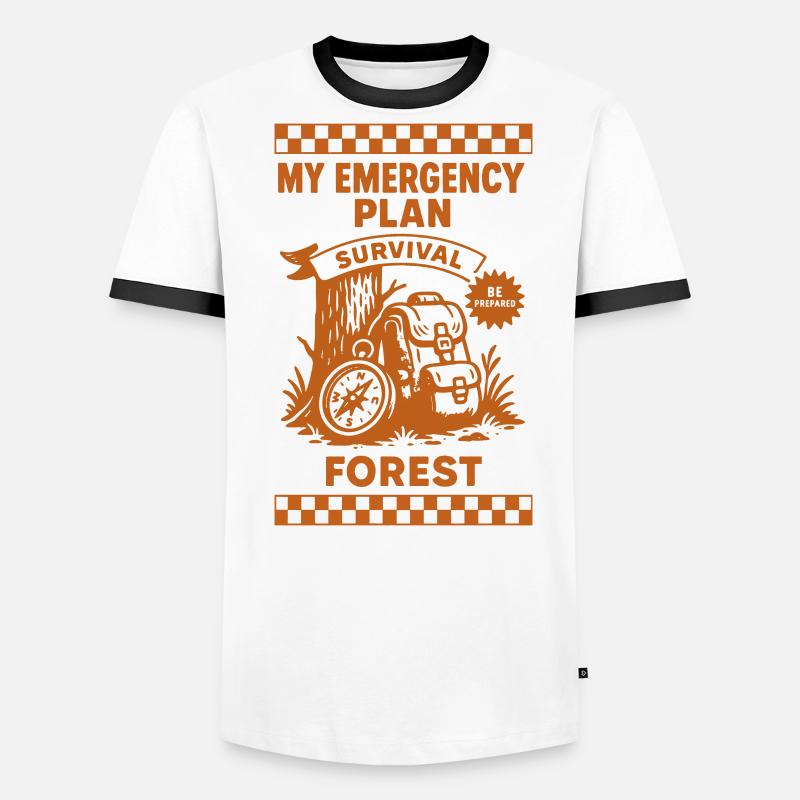 Mon plan d’urgence Survie Forest Prepper T-shirt contrasté Homme