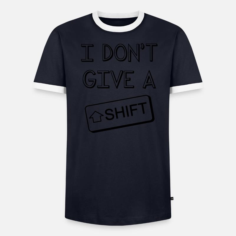 I don't give a Shift T-shirt contrasté Homme