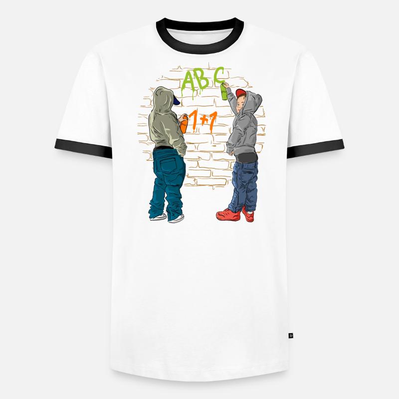 École de graffiti T-shirt contrasté Homme