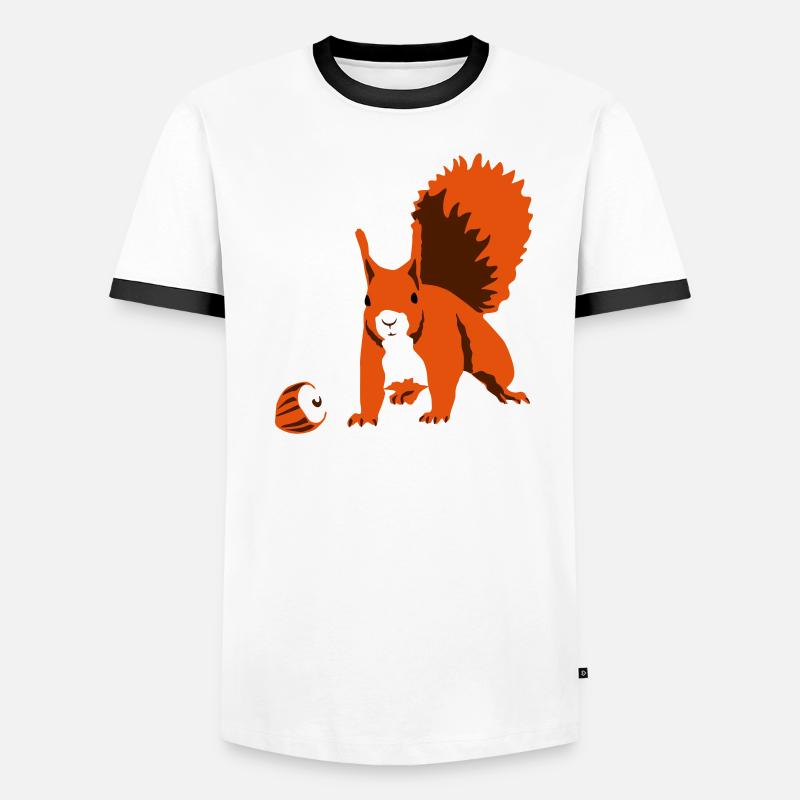 Eichhoernchen Männer Kontrast-T-Shirt