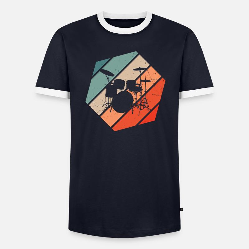Drummer Drummer Drumming Drums - Men's Ringer Shirt - undefined