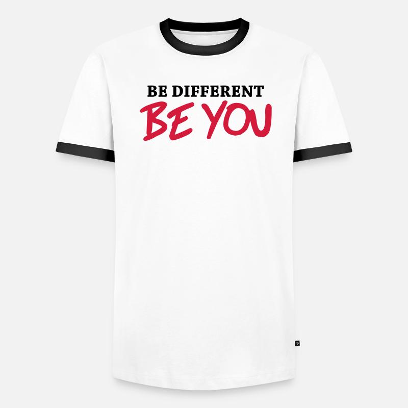 Be different - Be YOU! Men's Ringer Shirt