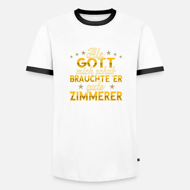 Zimmerer Männer Kontrast-T-Shirt
