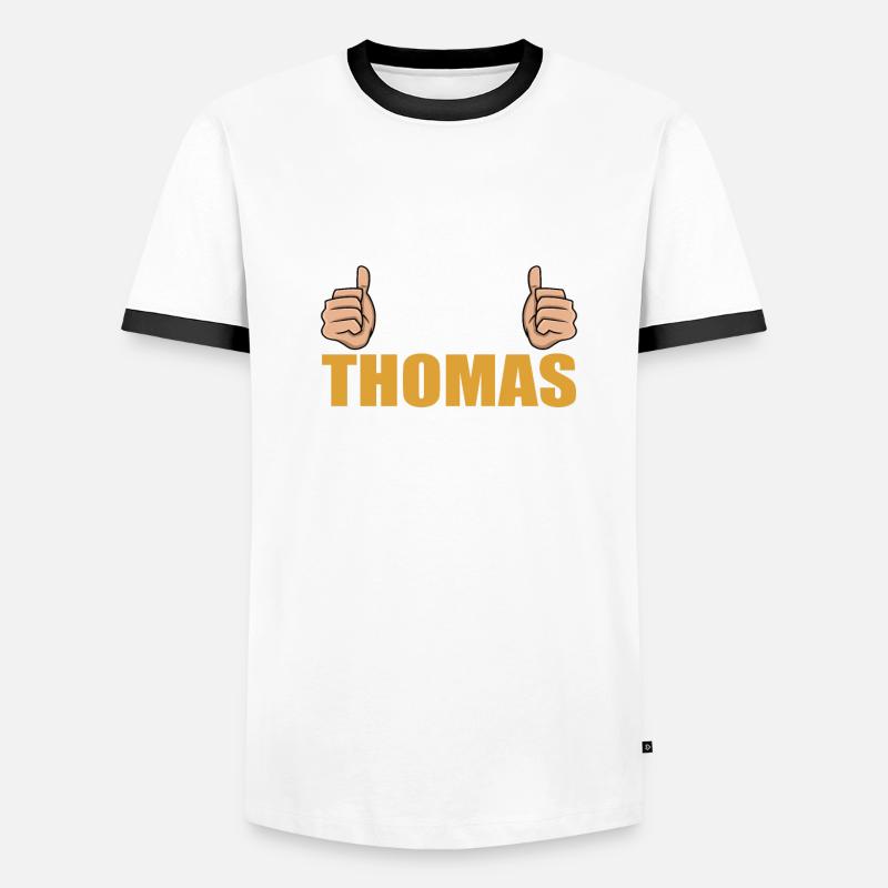 Lass das mal den Thomas machen Männer Kontrast-T-Shirt