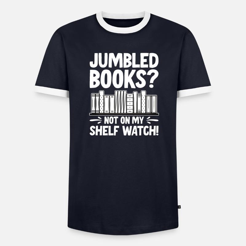 Assistant de bibliothèque drôle T-shirt contrasté Homme
