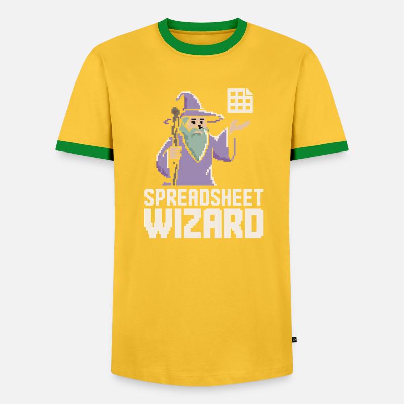 Tabellenkalkulations-Assistent Lustiger Controller Buchhalter - Männer Kontrast-T-Shirt - undefined