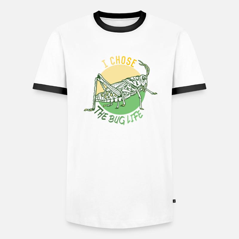 Stick Insect Bug Lover Entemology Phasmatodea Men's Ringer Shirt