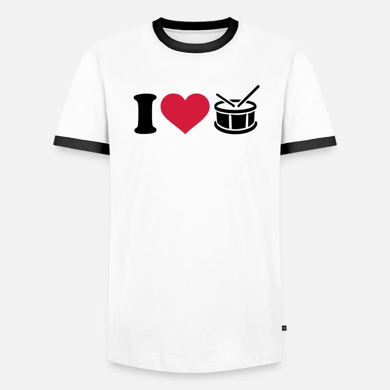 Trommel Männer Kontrast-T-Shirt