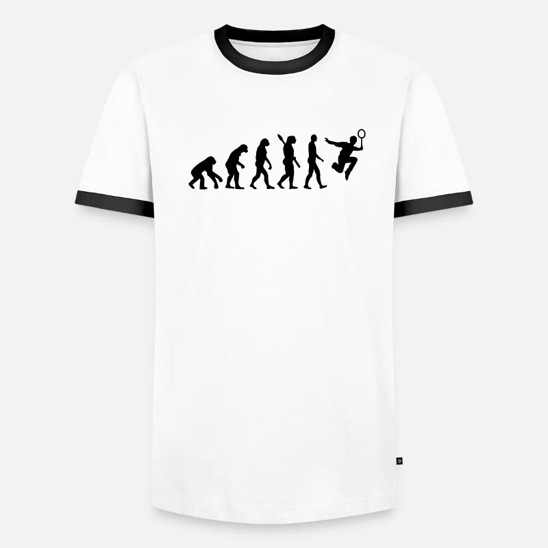 Evolution Badminton Männer Kontrast-T-Shirt