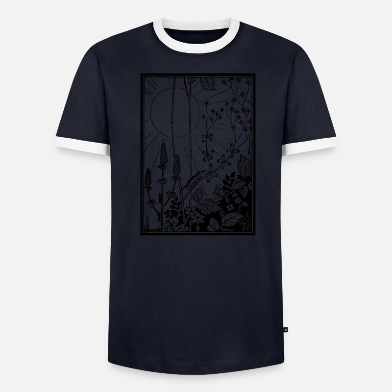 Sonne & Wanzen Männer Kontrast-T-Shirt