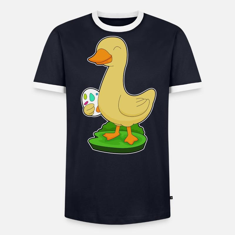 Duck Easter Easter Egg - Men's Ringer Shirt - undefined