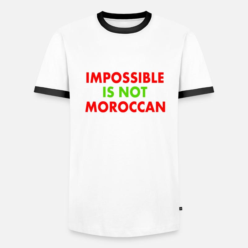 Morocco - impossible is not moroccan Men's Ringer Shirt
