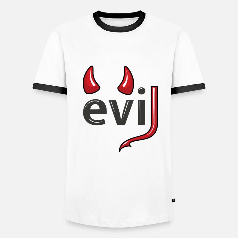 Don't be evil - Devil's Horns Men's Ringer Shirt