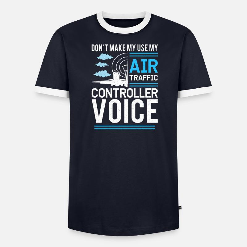Air Traffic Controller Flight Service - Men's Ringer Shirt - undefined