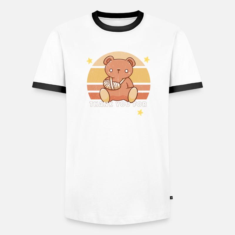 Broken Hand Broken Arm Broken Bones Funny Broken Men's Ringer Shirt
